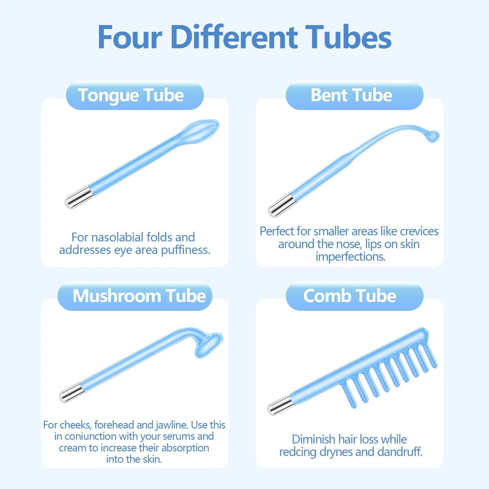 Апарат дарсонваль iklestar Face Machine з 4 насадками професійний для дому, фото №4