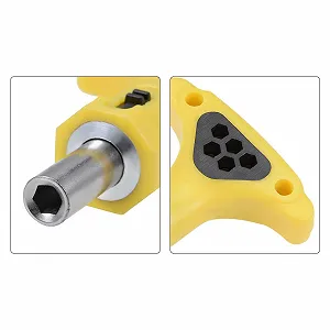 Реверсивна викрутка з T-подібною ручкою тримач для біт 1/4 дюйма Hex synthetic.ua - Фото 1