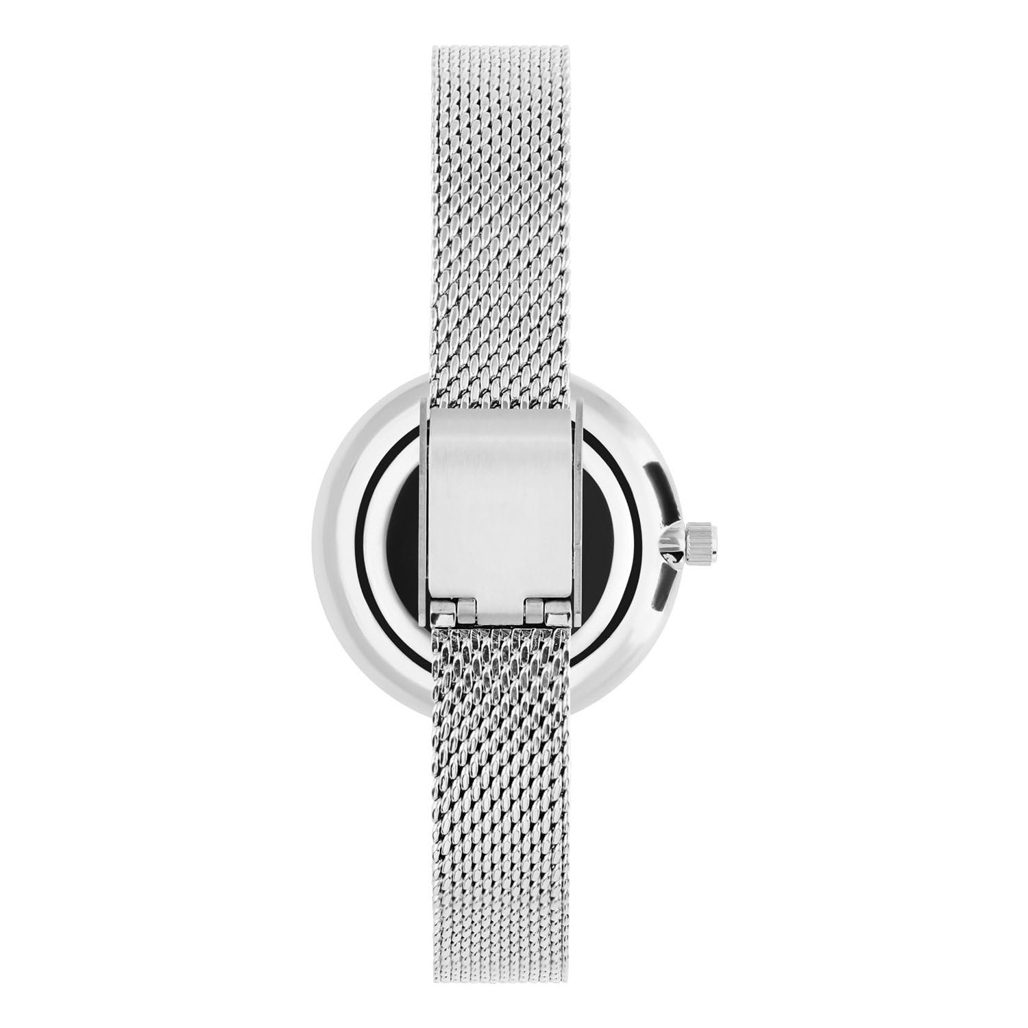 Женские часы Lucardi Regal серебряного цвета с тремя рядами кубического циркония, сплав, серебристый цвет, 29.10 мм, фото №5