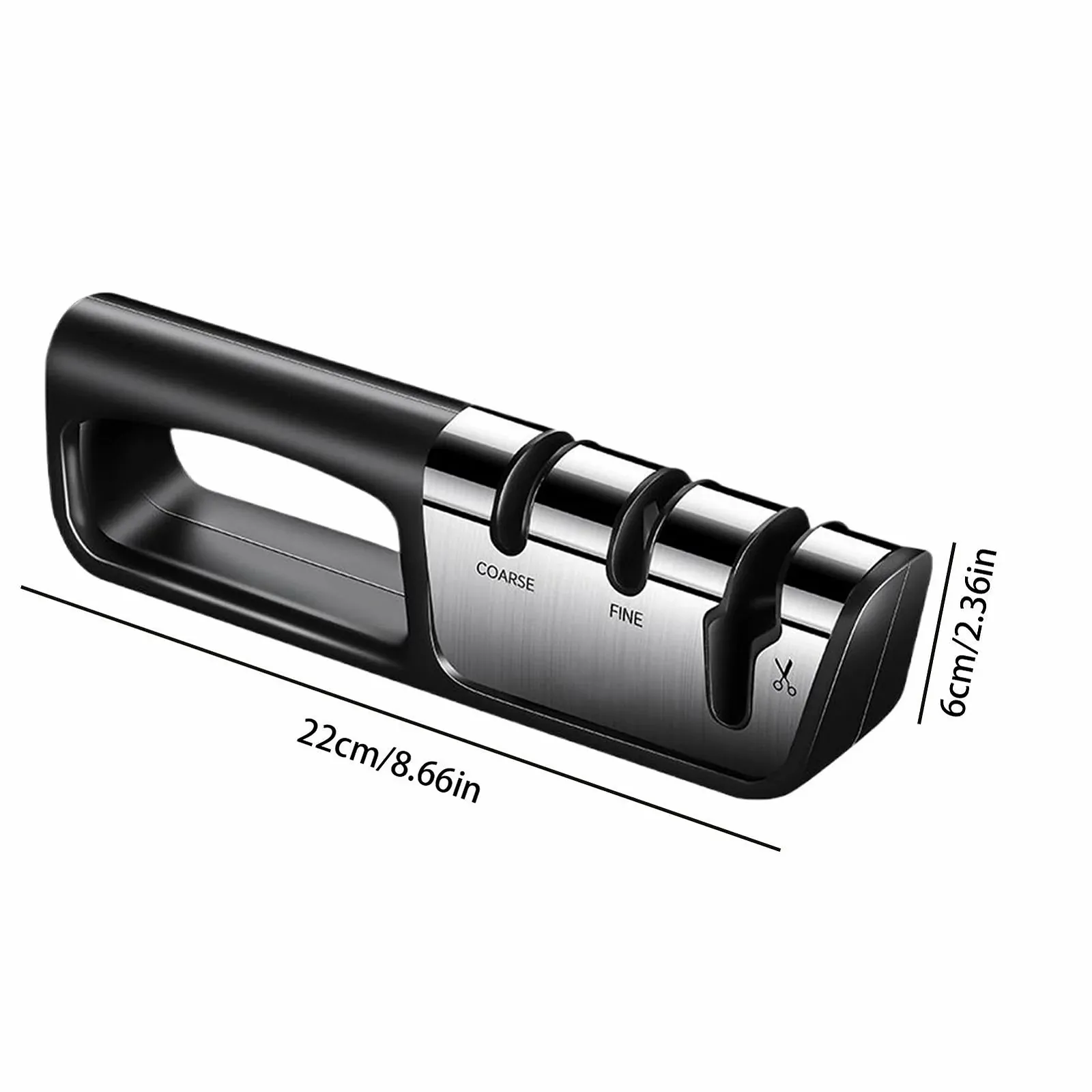 Точилка для ножей и ножниц Smart Knife Sharpener 3-ступенчатая профессиональная ручная, фото №6