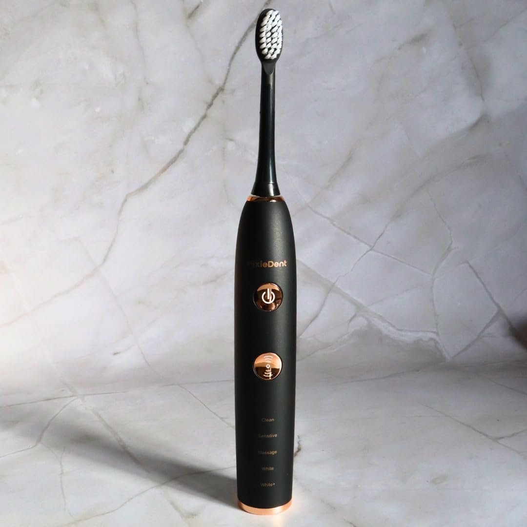 Електрична зубна щітка PixieDent Pearl звукова 5 режимів 3 рівні потужності 96000 рухів, фото №6