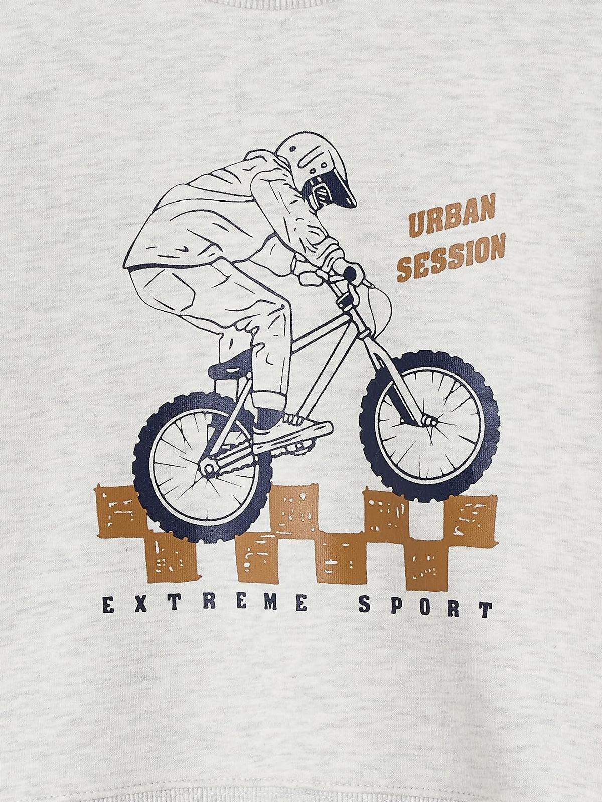 Толстовка Vertbaudet з принтом спереду з переробленого поліестеру Basic, фото №3