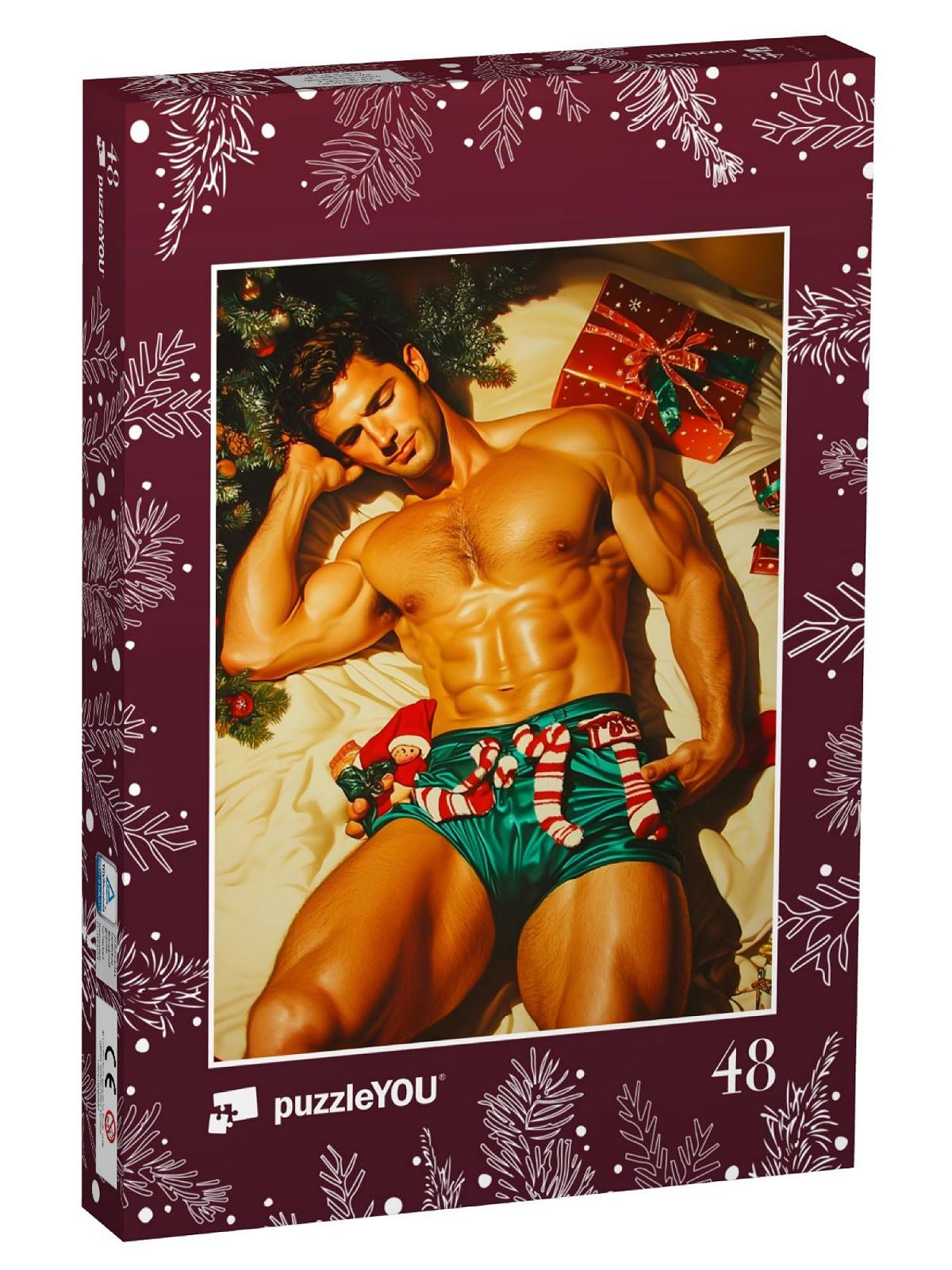 Пазл puzzleYOU Sexy Boy: Retro Dreams Under the Christmas Tree 48 деталей 48 x 36 см, фото №1 Пазл puzzleYOU Sexy Boy: Retro Dreams Under the Christmas Tree 48 деталей 48 x 36 см, фото №1