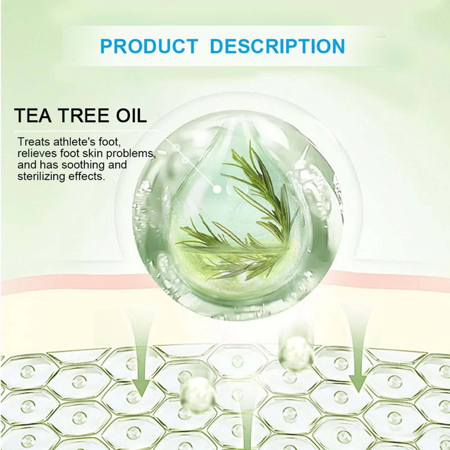 Гель для ног против грибка, зуда и запаха натуральный 2 шт., фото №5 Гель для ног против грибка, зуда и запаха натуральный 2 шт., фото №5