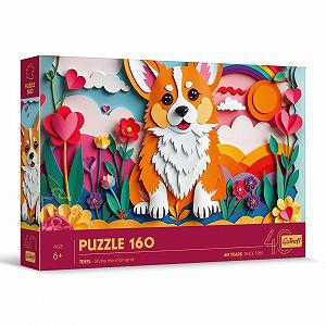 Пазли Trefl 40 Years Trefl Puzzle with 3D Effect Dog 160 елементів - Фото 1