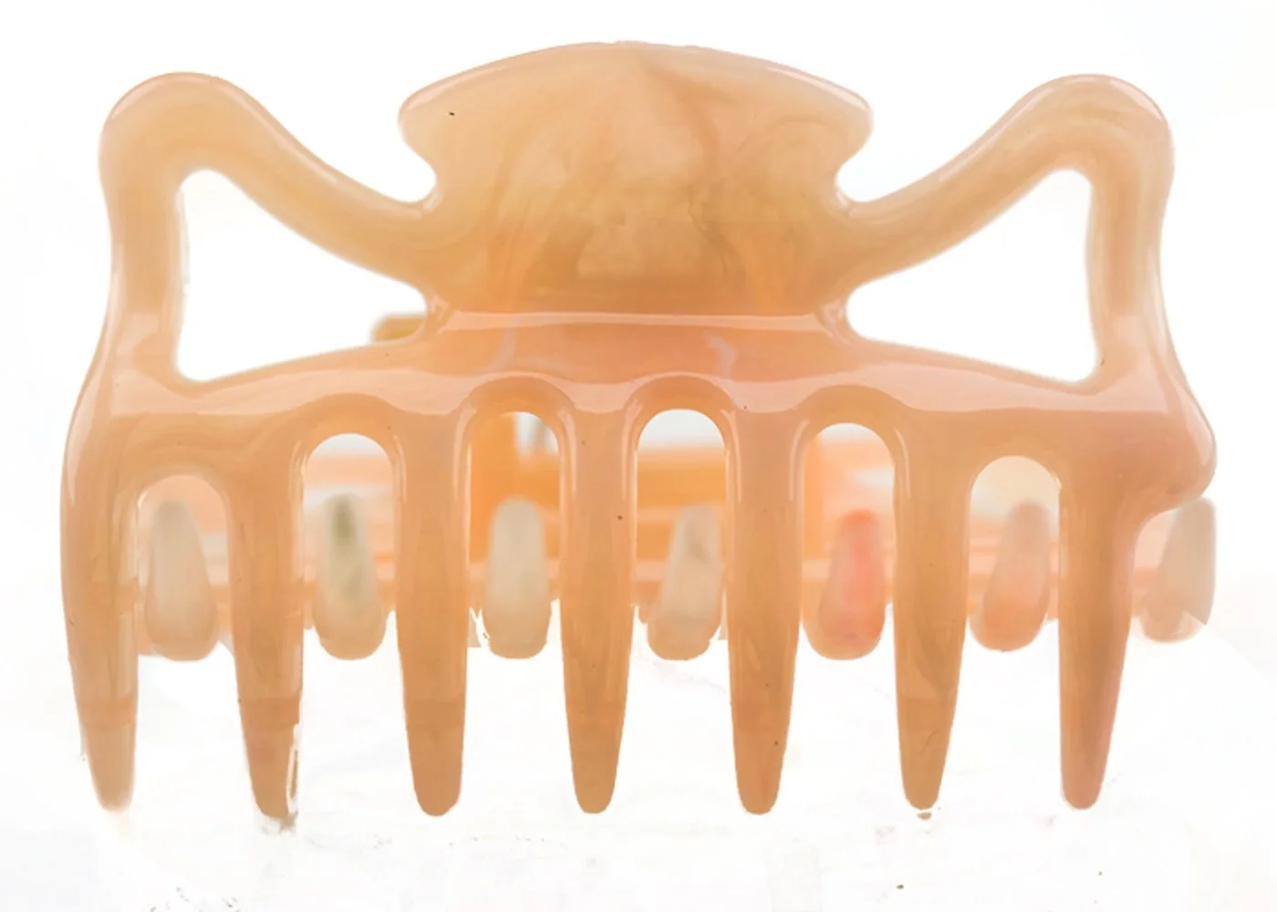 Заколка для волосся WeLoveBeads 6 см, лососевий колір, набір 2 шт, фото №1