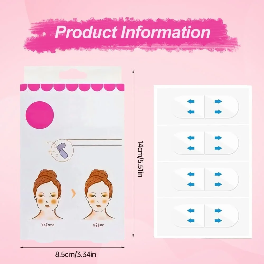Лента для подтяжки лица Invisible Face Lifter Tape для лица и шеи от морщин (120 шт), фото №2