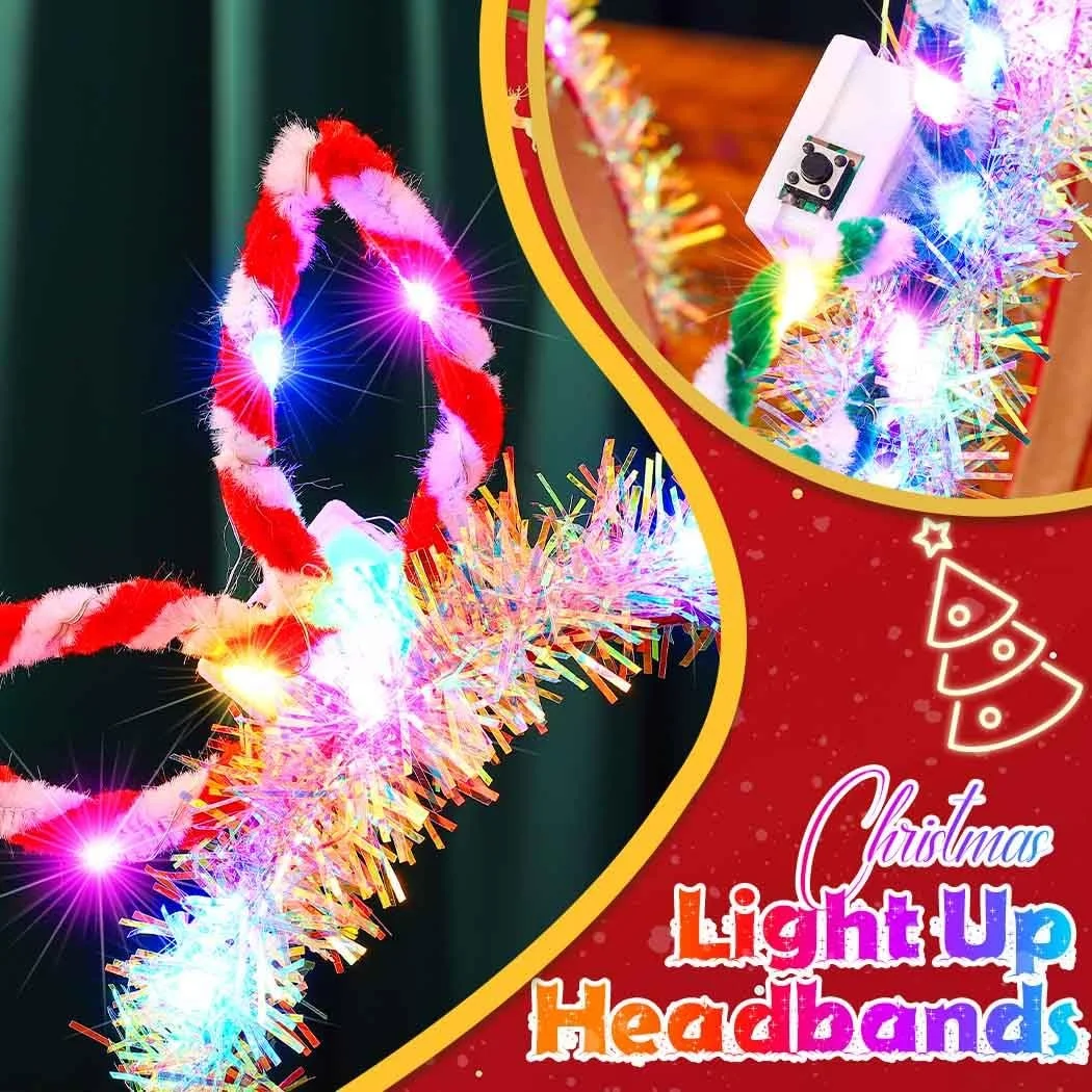 Рождественский обруч для волос LED, фото №3