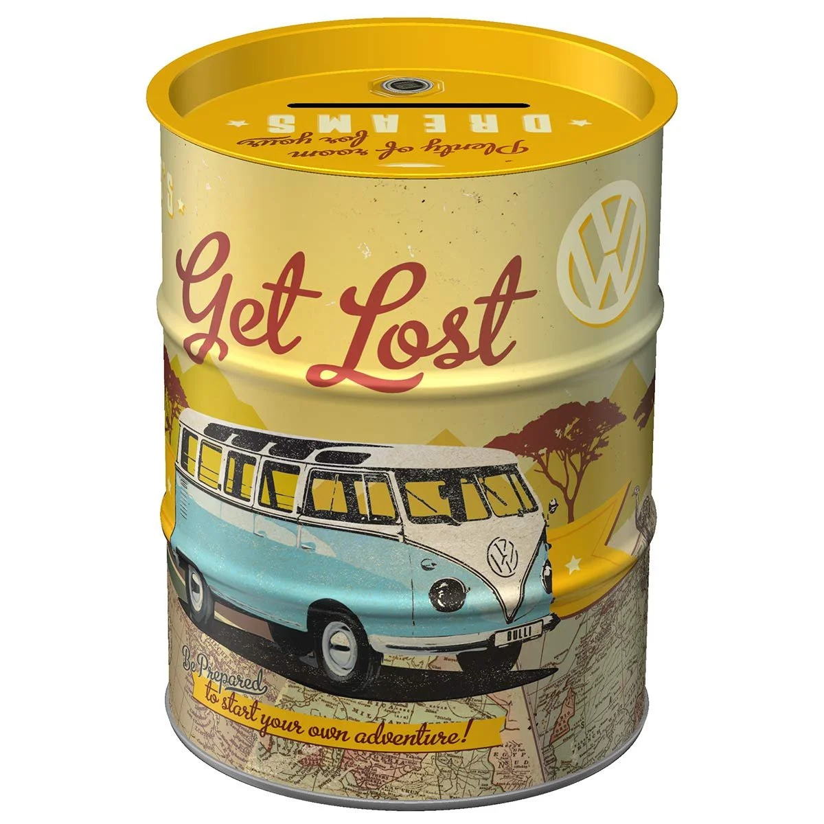 Скарбничка Nostalgic-Art Retro VW Bulli Let's Get Lost 600 мл металева, фото №1