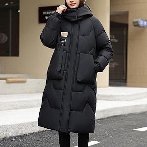 Женская зимняя длинная куртка Petalum стеганая теплая synthetic.ua - Фото 1