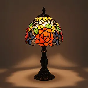 Настільна лампа BarcelonaLED Tiffany Retro мозаїчне скло E27 мозаїка мозаїчна мультиколор - Фото 1
