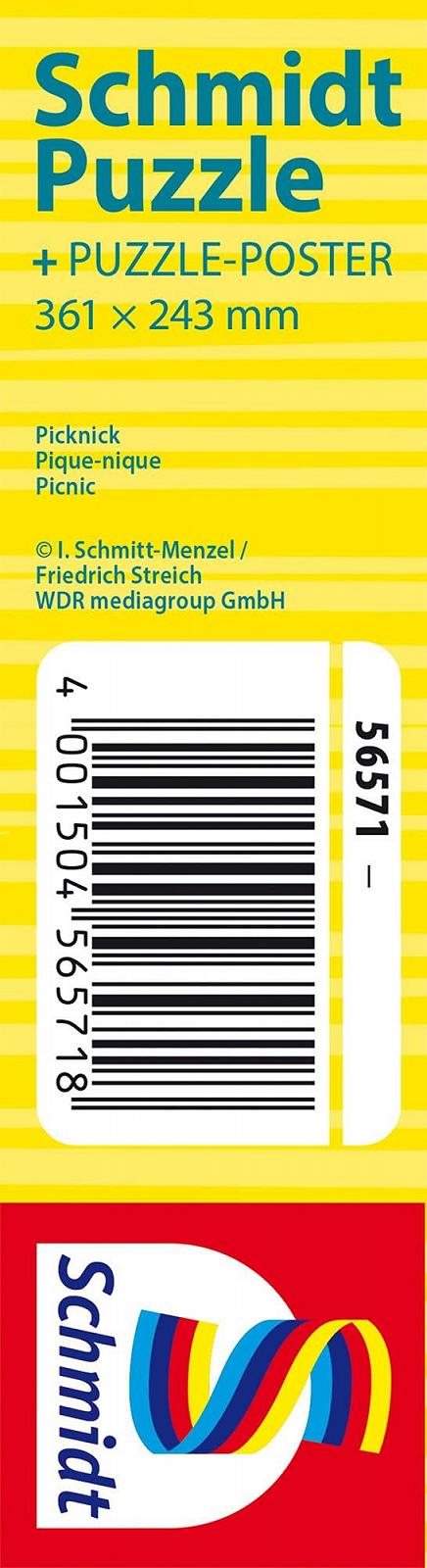 Пазл Schmidt Spiele 56571 Пикник Мышки 60 элементов детский из травяного картона, фото №2