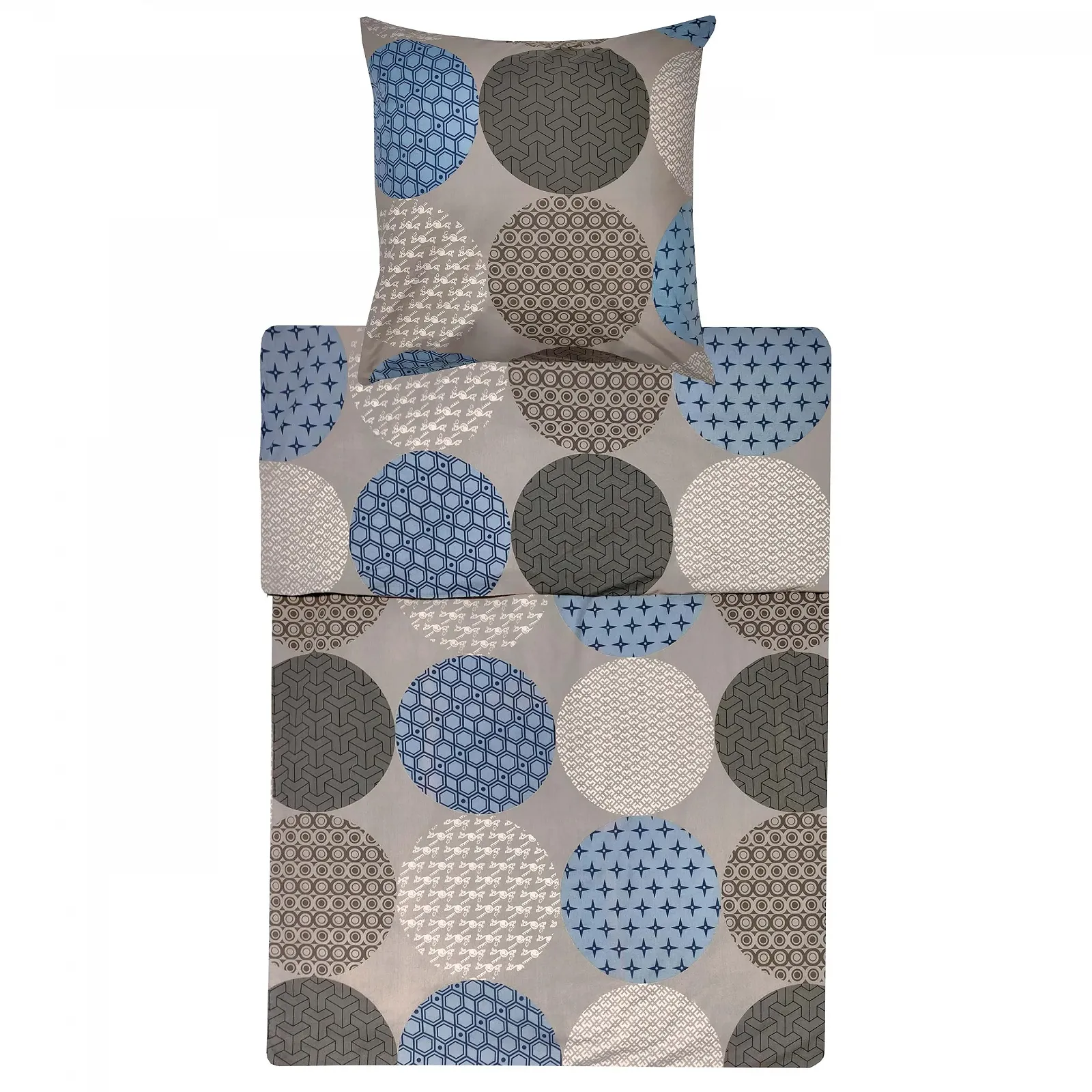 Комплект постільної білизни Lavea Hannes 135 x 200 / 80 x 80 см 100% бавовна з блискавкою, фото №1