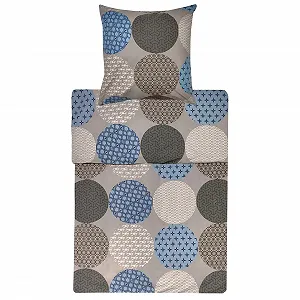 Комплект постільної білизни Lavea Hannes 135 x 200 / 80 x 80 см 100% бавовна з блискавкою - Фото 1