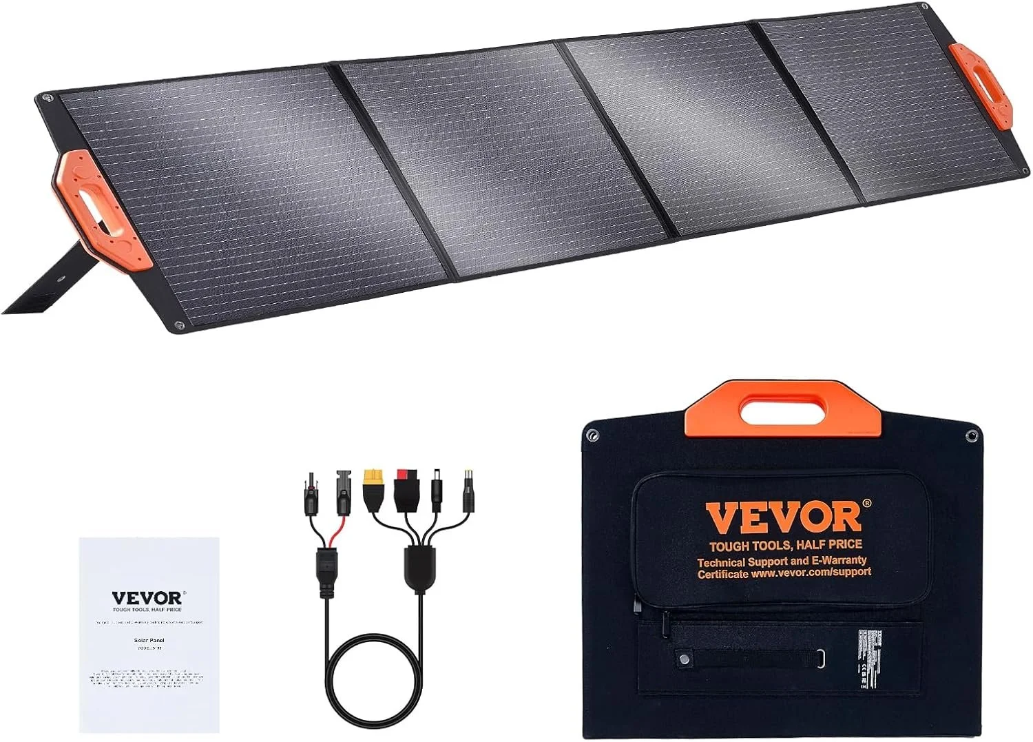Портативная солнечная панель VEVOR S200 200W Foldable Monocrystalline ETFE, фото №1 Портативная солнечная панель VEVOR S200 200W Foldable Monocrystalline ETFE, фото №1