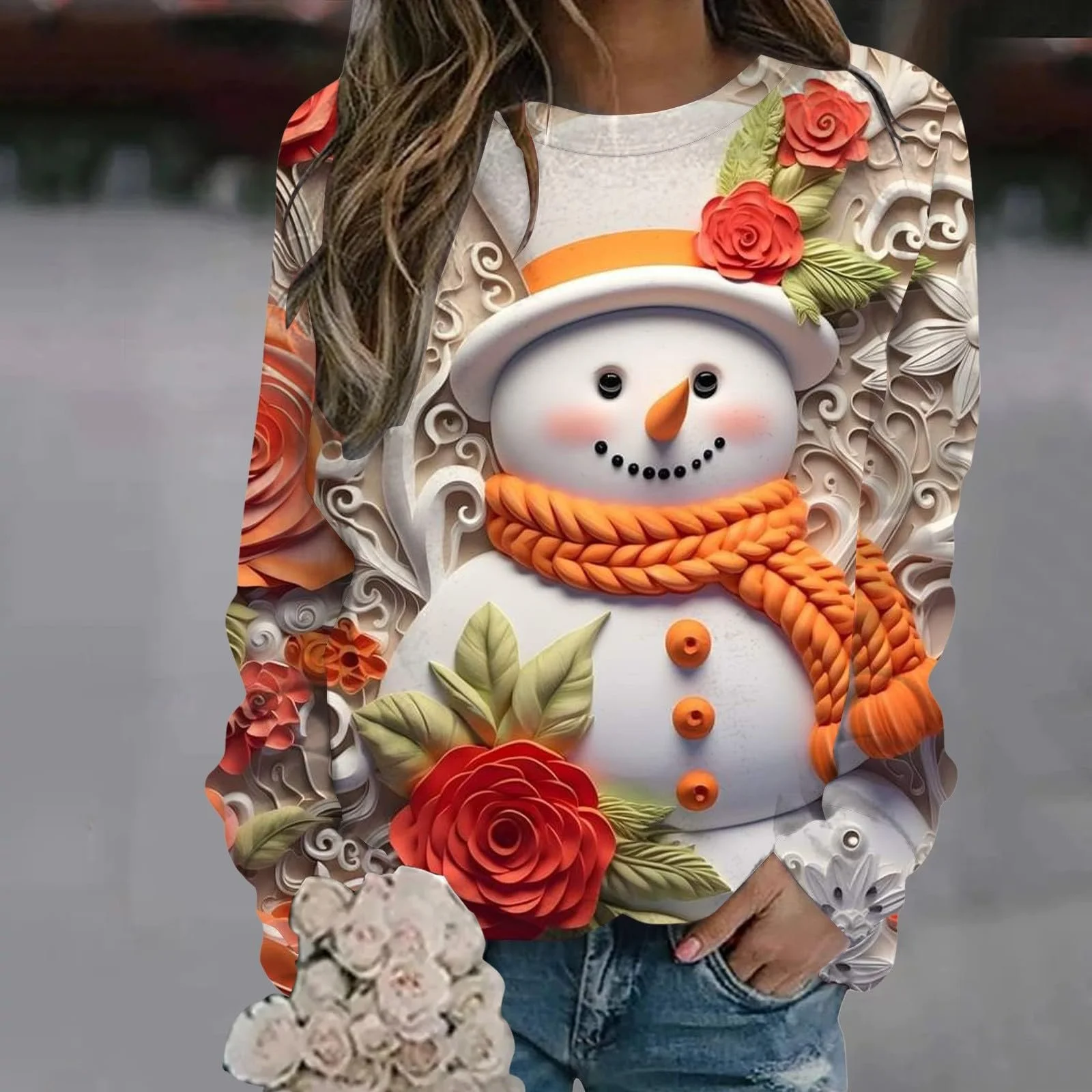 Свитшот Рождественский Ugly Christmas Funny Women Winter Christmas Family Christmas Флис Зимний Теплый С принтом, фото №6 Свитшот Рождественский Ugly Christmas Funny Women Winter Christmas Family Christmas Флис Зимний Теплый С принтом, фото №6