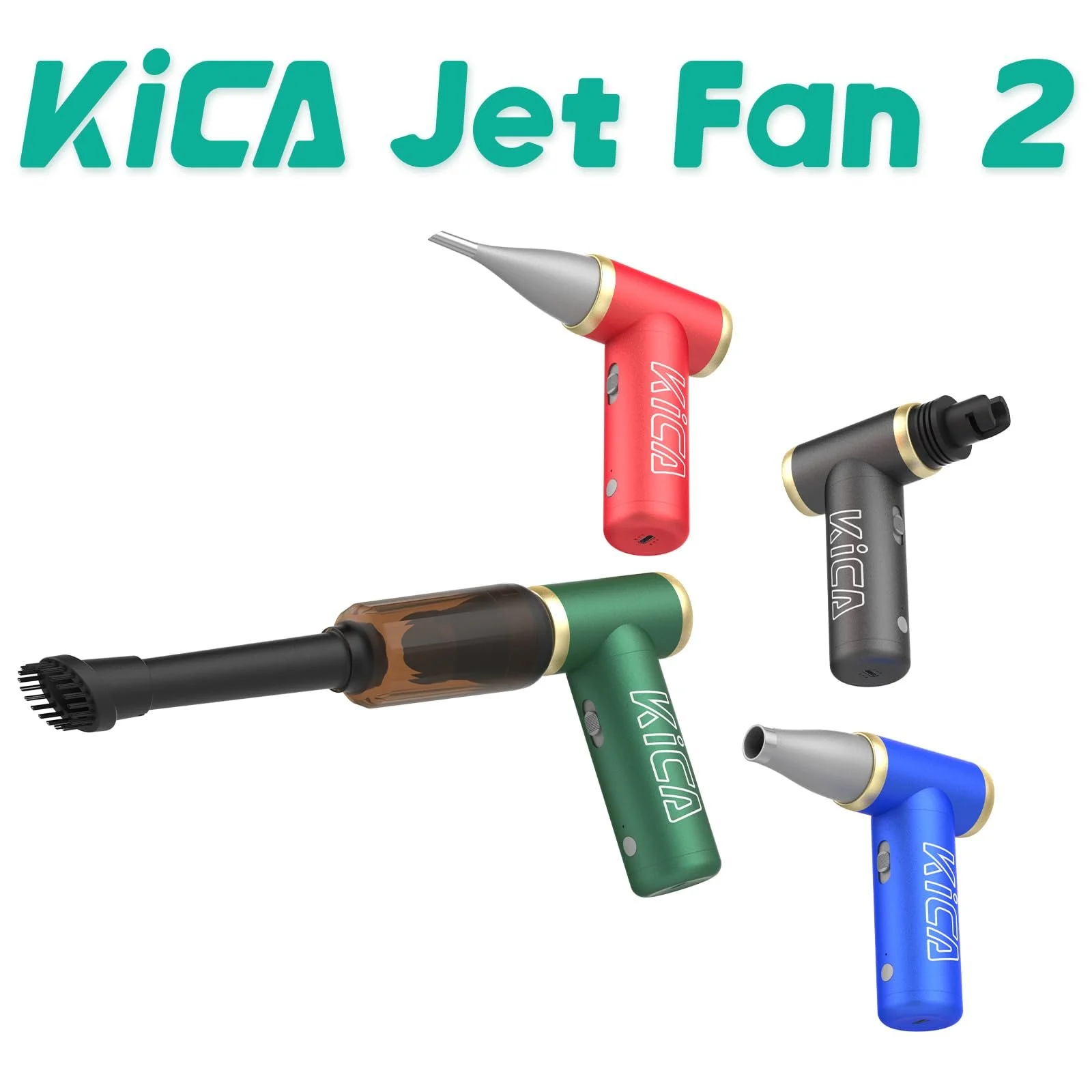 Электрическая воздуходувка Kica JetFan 2 Kit 2-в-1 101,000 rpm Black, фото №8 Электрическая воздуходувка Kica JetFan 2 Kit 2-в-1 101,000 rpm Black, фото №8