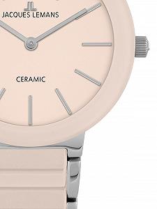 Женские часы Jacques Lemans Monaco Ceramic 34 мм 10 ATM со стальным ремешком 42-7X synthetic.ua - Фото 1