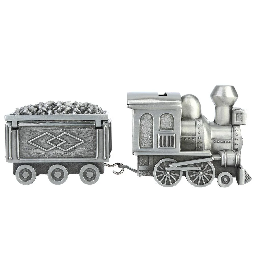 Скарбничка Metal Retro Train Model Silver, фото №7
