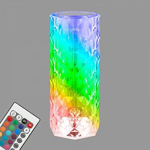 Настольная лампа BRILONER LED RGB аккумуляторная с пультом 215 x 90 мм прозрачная - Фото 1
