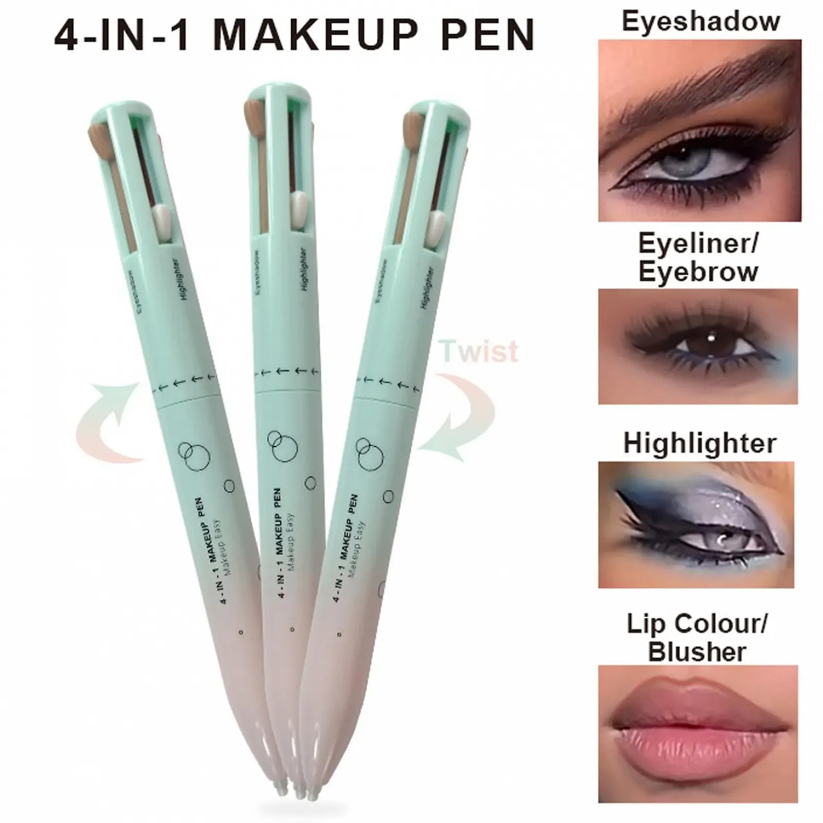 Карандаш для макияжа 4 в 1 Многофункциональный, фото №5