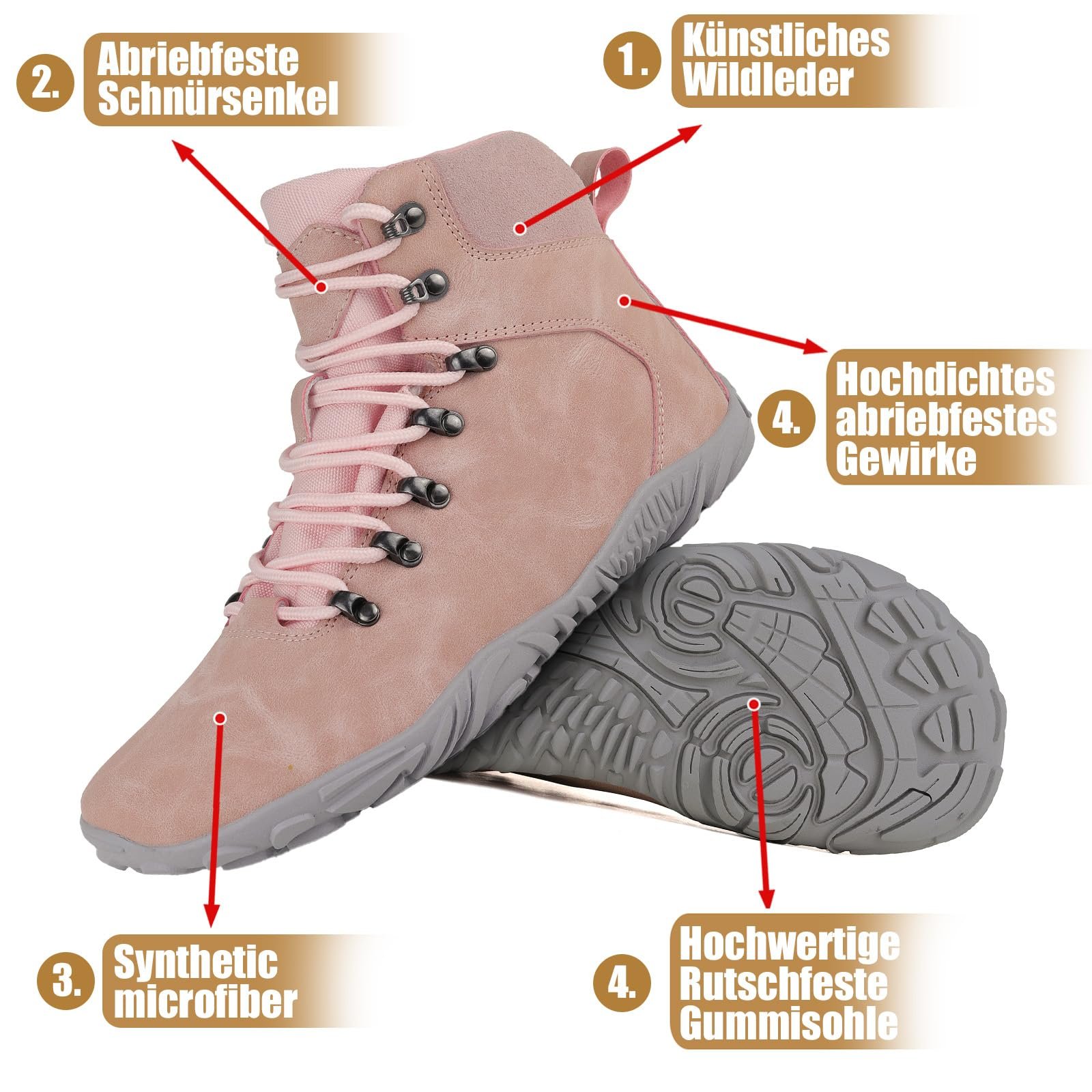 Ботинки Deedlite Max Barefoot Водонепроницаемые Зимние Черный, фото №5