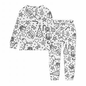 Флисовый пижамный комплект для детей Теплый - Фото 1