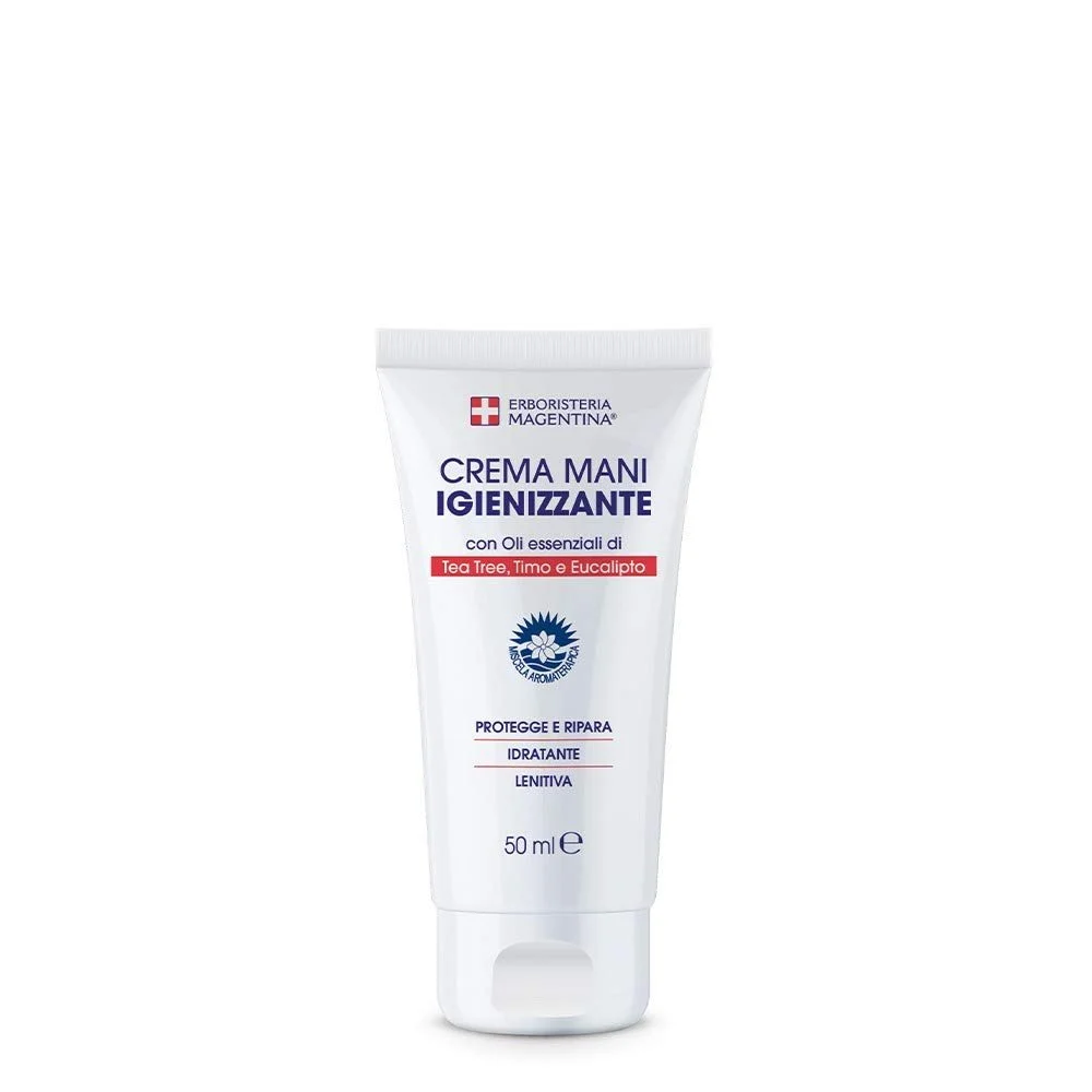 Крем для рук Erboristeria Magentina с чайным деревом, тимьяном и эвкалиптом 50 мл, фото №1 Крем для рук Erboristeria Magentina с чайным деревом, тимьяном и эвкалиптом 50 мл, фото №1