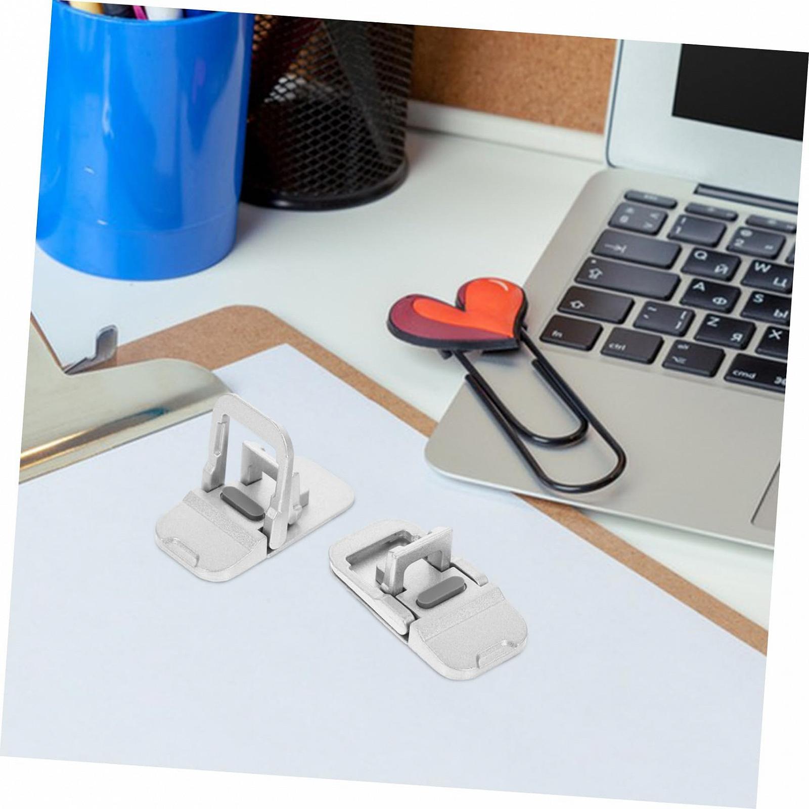 Подставка для ноутбука складная 2 шт алюминиевый сплав, регулируемая высота, эргономичная, противоскользящие ножки, фото №4