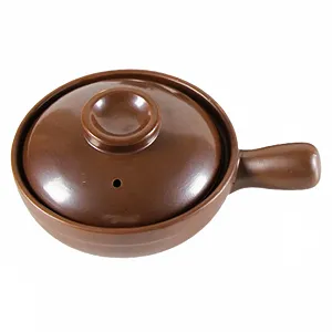 Кастрюля TOYANDONA термостойкая керамическая с одной ручкой традиционная маленькая для риса и тушения - Фото 1