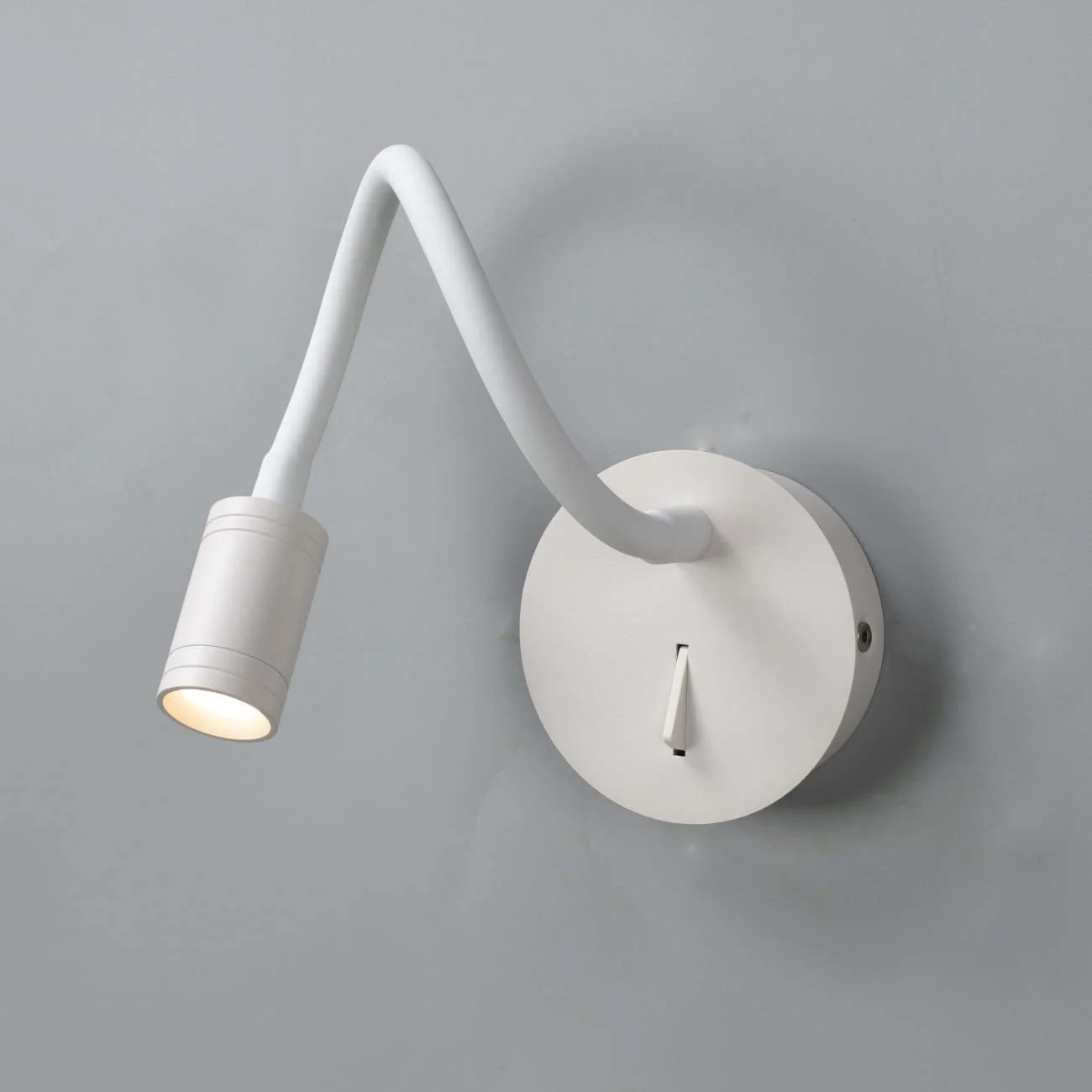 Лампа для читання KOSILUM Aski Soft Світлодіодна Теплий білий 3 Вт 270 лм IP20 Біла, фото №4