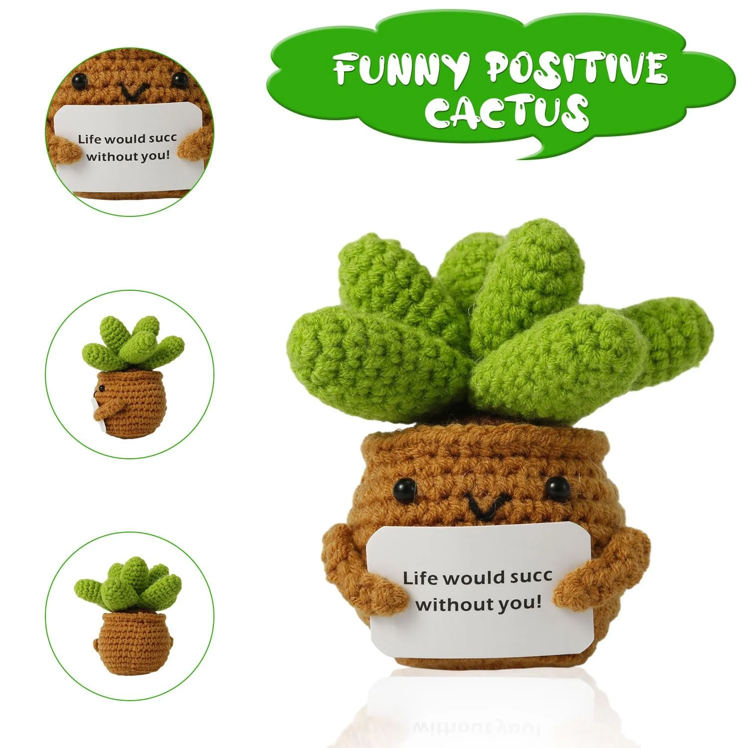 Суккуленты NQEUEPN Mini Стильные Позитивные Вязаные Кукольные Украшения, фото №3 Суккуленты NQEUEPN Mini Стильные Позитивные Вязаные Кукольные Украшения, фото №3