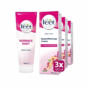 Крем для депиляции Veet Silk & Fresh 3 x 100 мл для нормальной кожи - Фото 1