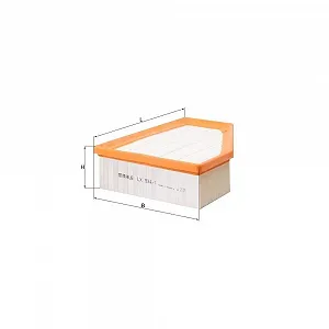 Повітряний фільтр KNECHT LX 934/1 для AUDI VW CUPRA правий - Фото 1