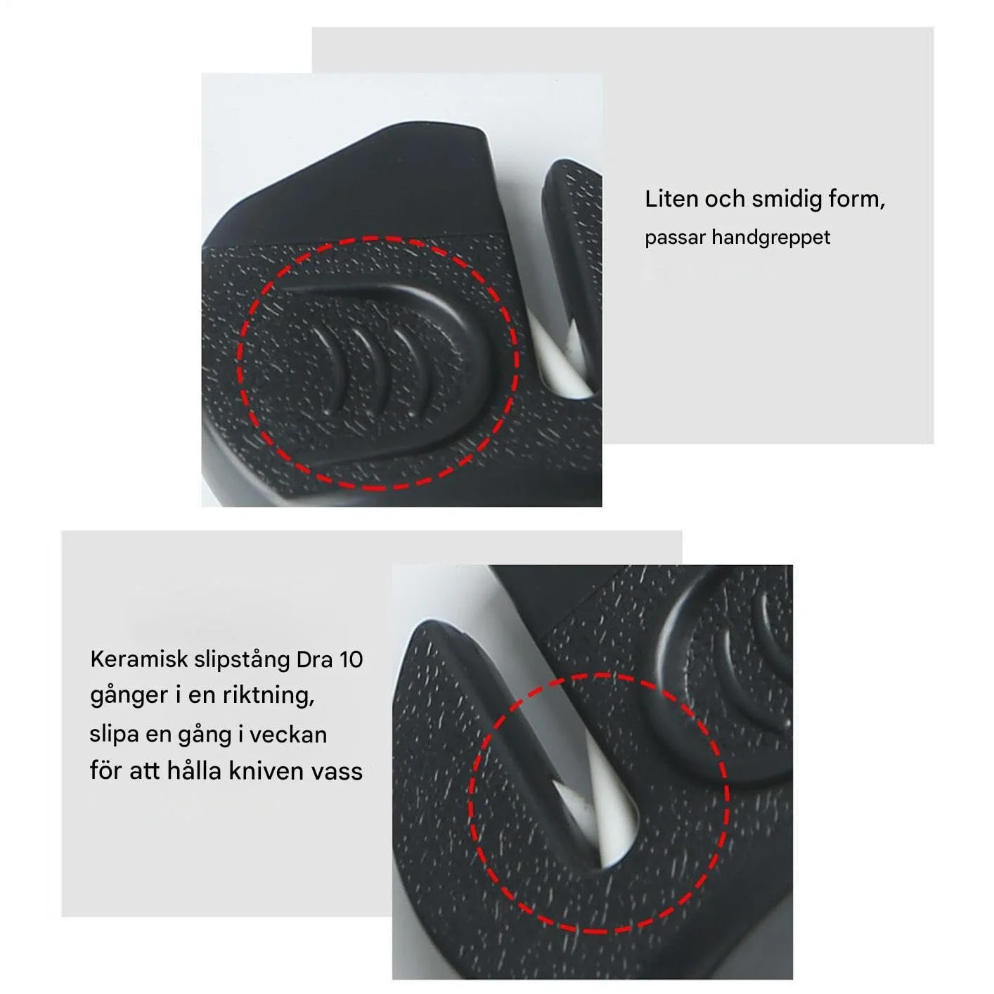Точило ручне міні для ножів та ножиць компактне, фото №5