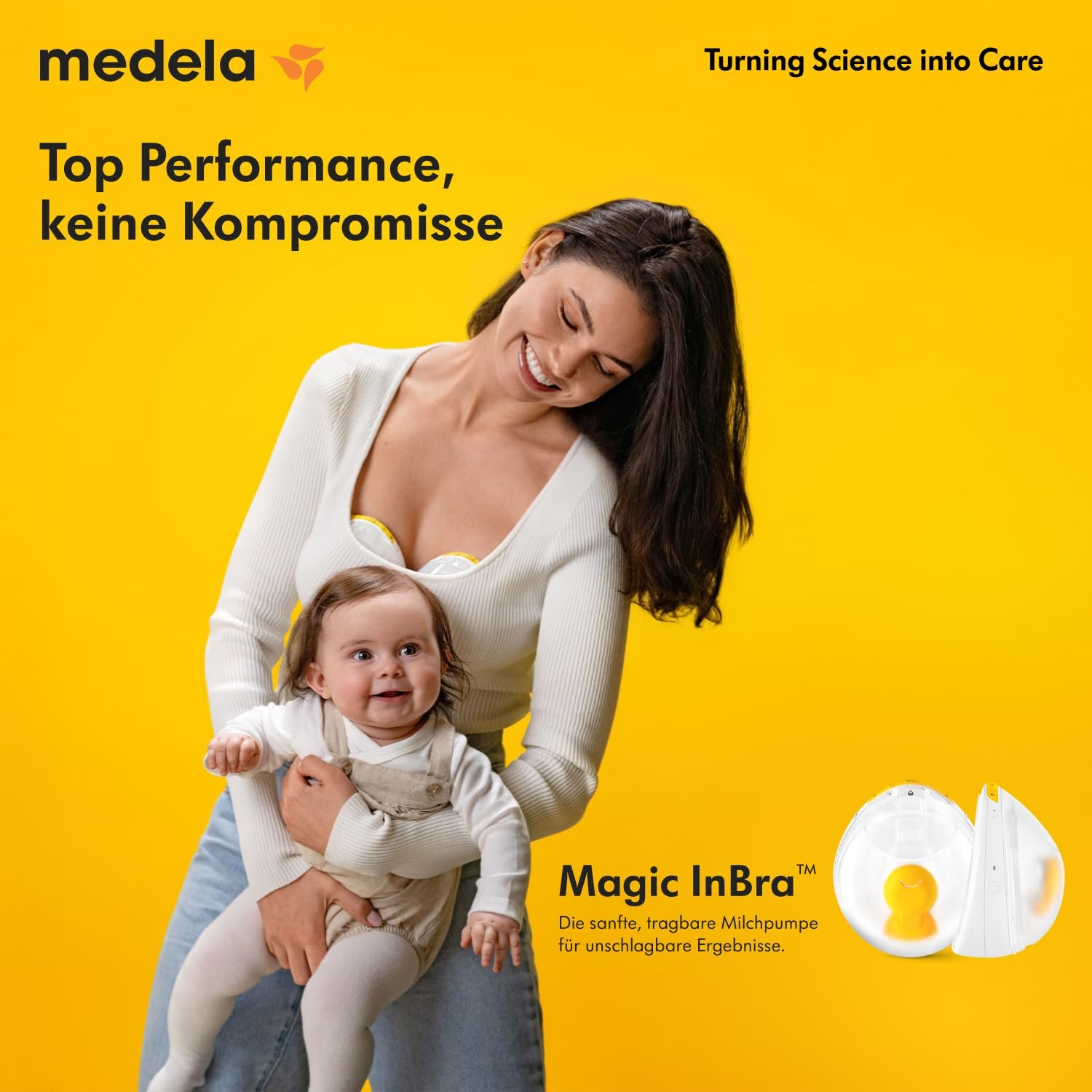 Молокоотсос двойной Medela Magic InBra портативный с FluidFeel Technology, App Connectivity, Sensor Control, фото №2
