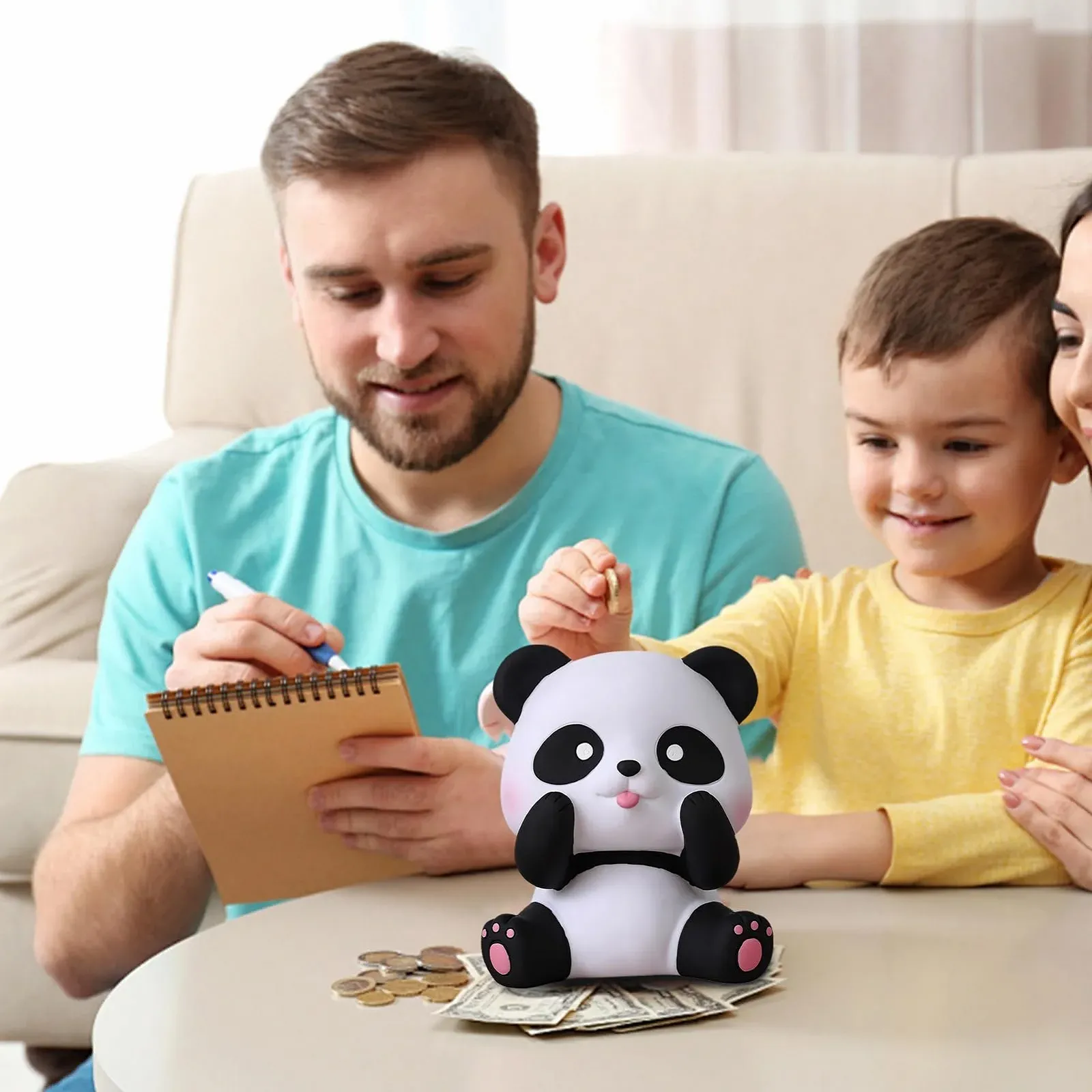Скарбничка Panda у формі тварини з широким отвором 7 дюймів, фото №9