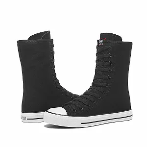 Кеды Momuk Высокие Женские Текстильные На Шнуровке Повседневные synthetic.ua - Фото 1