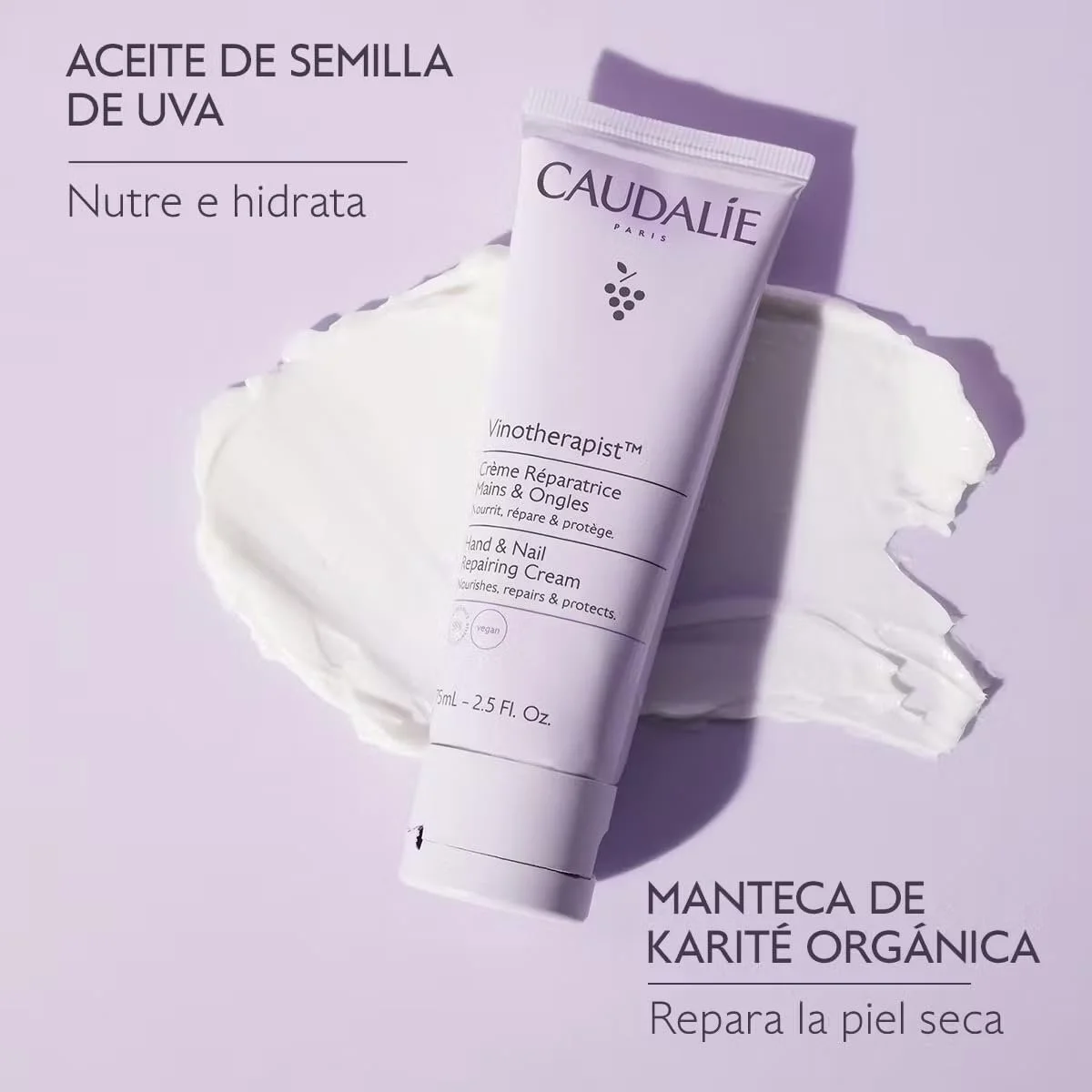 Крем Caudalie Gourmande для рук и ногтей, 75 мл, фото №3