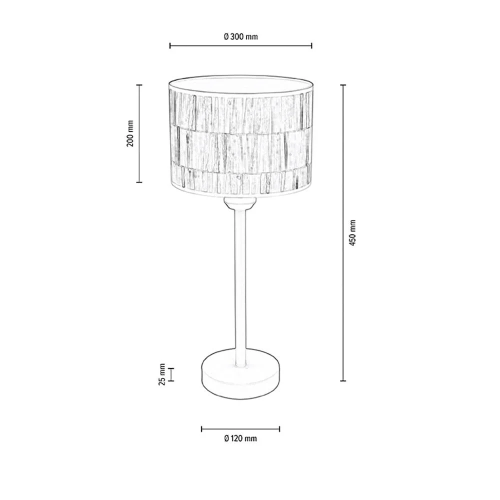 Настільна лампа SPOT LIGHT Retro Метал 1x E27 30x45 см Біла, фото №6
