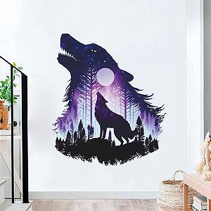 Наклейка на стіну Wolf DIY Wall Art Decor - Фото 1