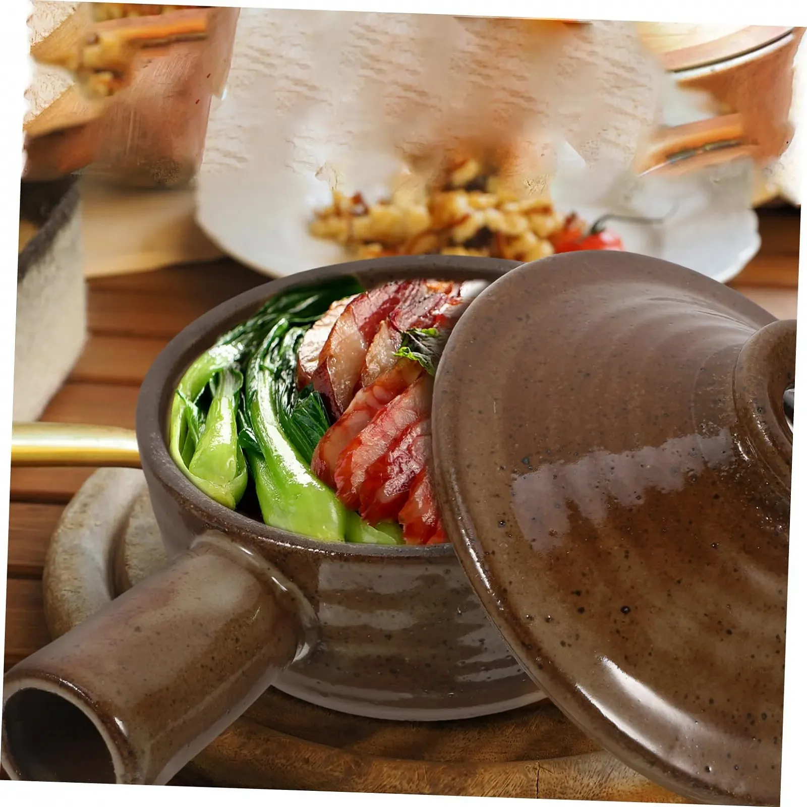 Ківш VALICLUD з кришкою антипригарне покриття для супу та тушкування, фото №4