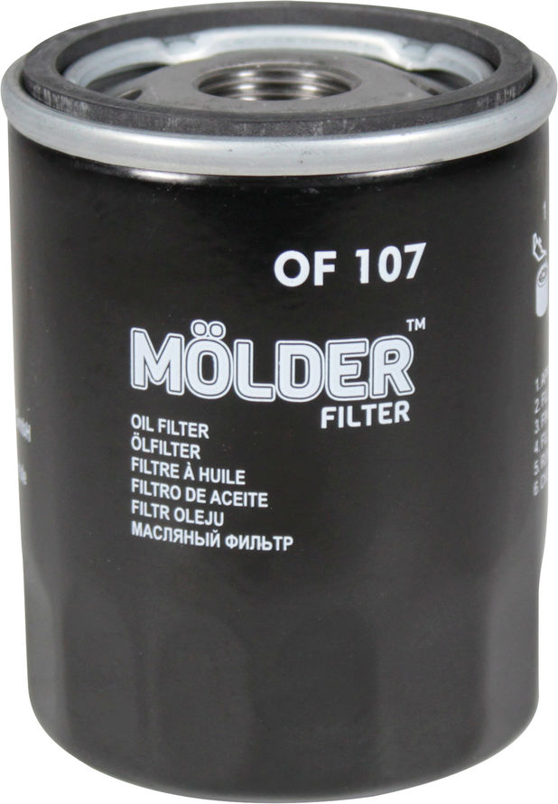 Фільтр масляний Molder Toyota Avensis з00-08р.в. 2.0, 2.4 OF107, фото №1