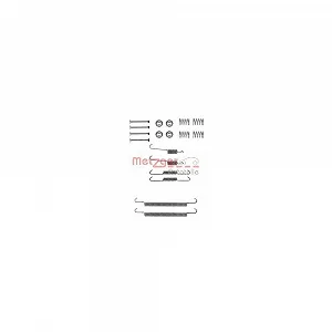 Монтажный комплект тормозных колодок METZGER 105-0757 GREENPARTS RENAULT CITROËN/PEUGEOT - Фото 1