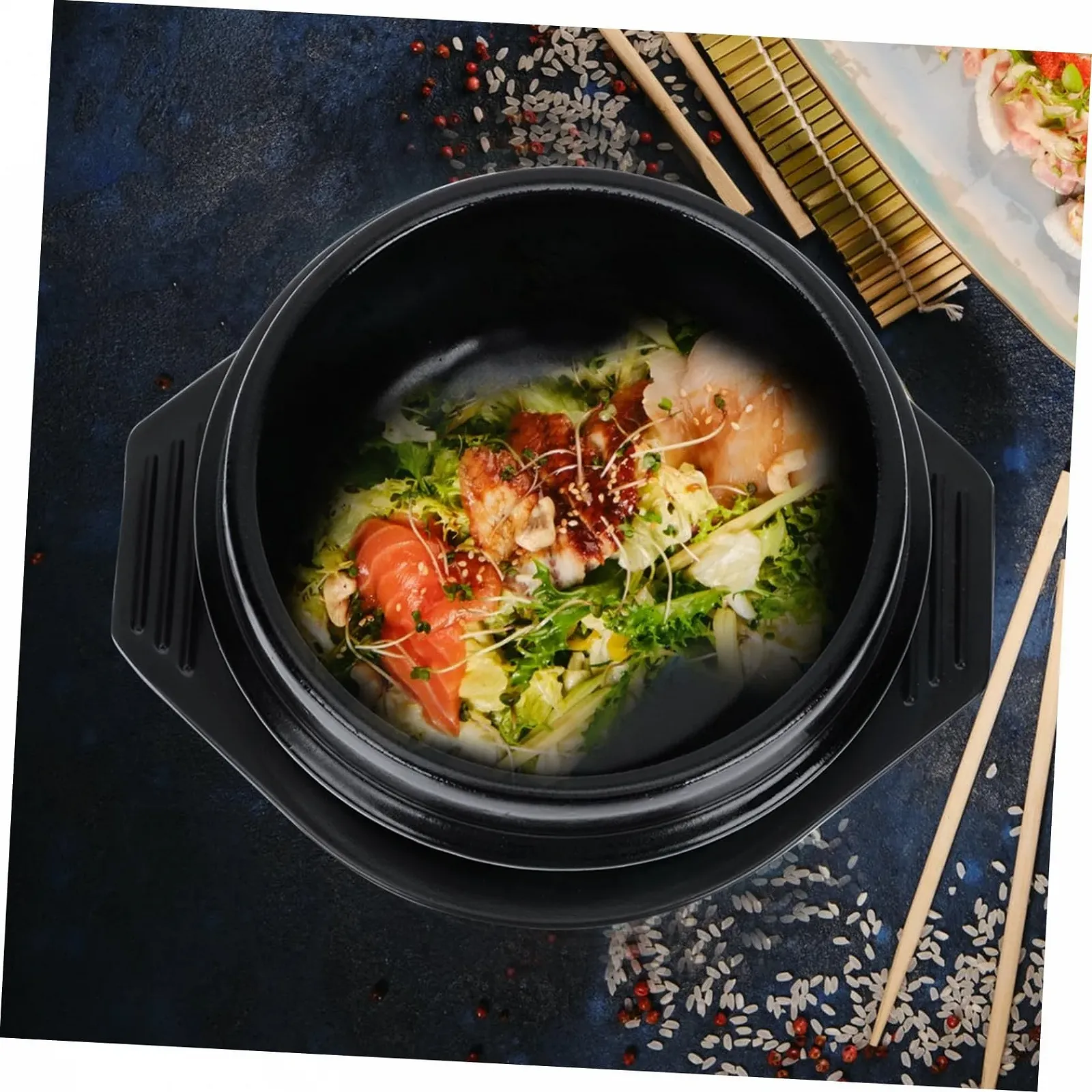 Горщик керамічний BESPORTBLE Термостійкий Кислото- та лугостійкий з піддоном, фото №3