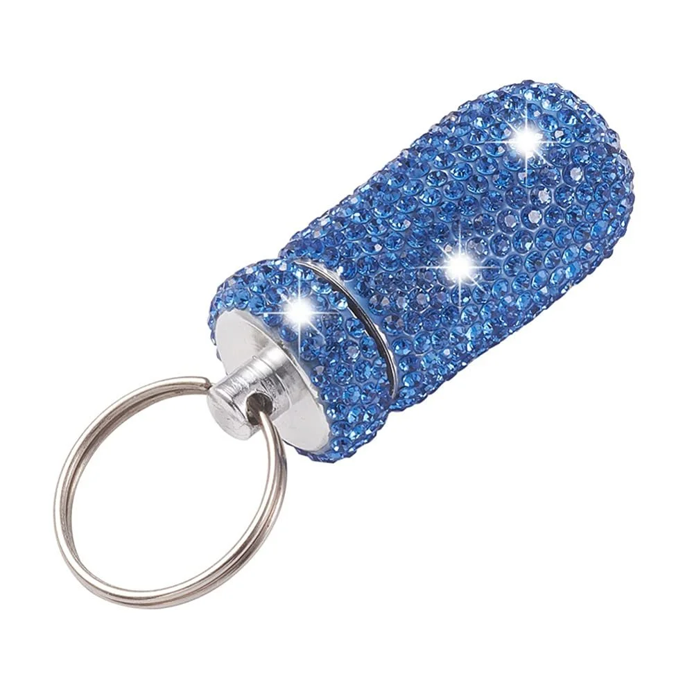 Коробочка для таблеток Брелок Wooauto Міні Портативна Маленька Алюмінієвий сплав Водонепроникна, фото №7