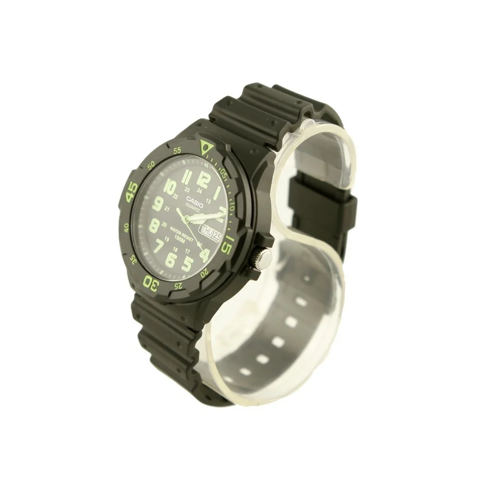 Часы аналоговые CASIO Мужские Кварцевые MRW-200H-3 с ремешком из полимера, черный/черный, Спортивные, фото №3 Часы аналоговые CASIO Мужские Кварцевые MRW-200H-3 с ремешком из полимера, черный/черный, Спортивные, фото №3