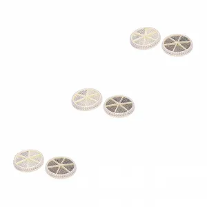 Украшение для ногтей Healvian, 6 шт., металлические бусины, подвески для ногтей, икра, мини-шарики - Фото 1