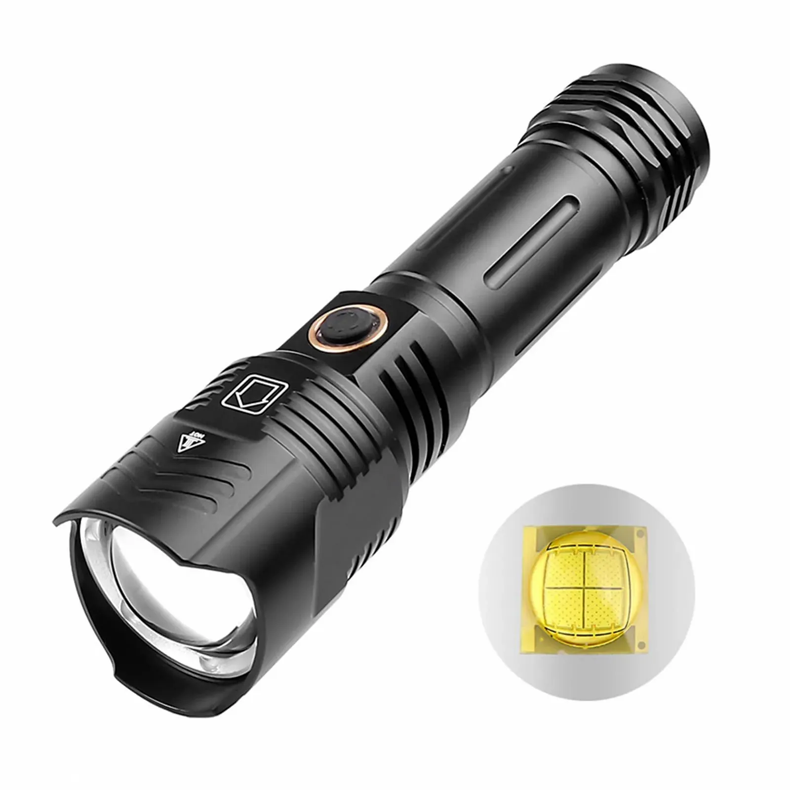 Кемпинговый фонарь Pilipane XHP160 Сверхяркий перезаряжаемый USB LED фонарик с регулируемым светом, фокусировкой IPX4, из мягкого алюминиевого сплава для походов, кемпинга и активного отдыха, фото №4