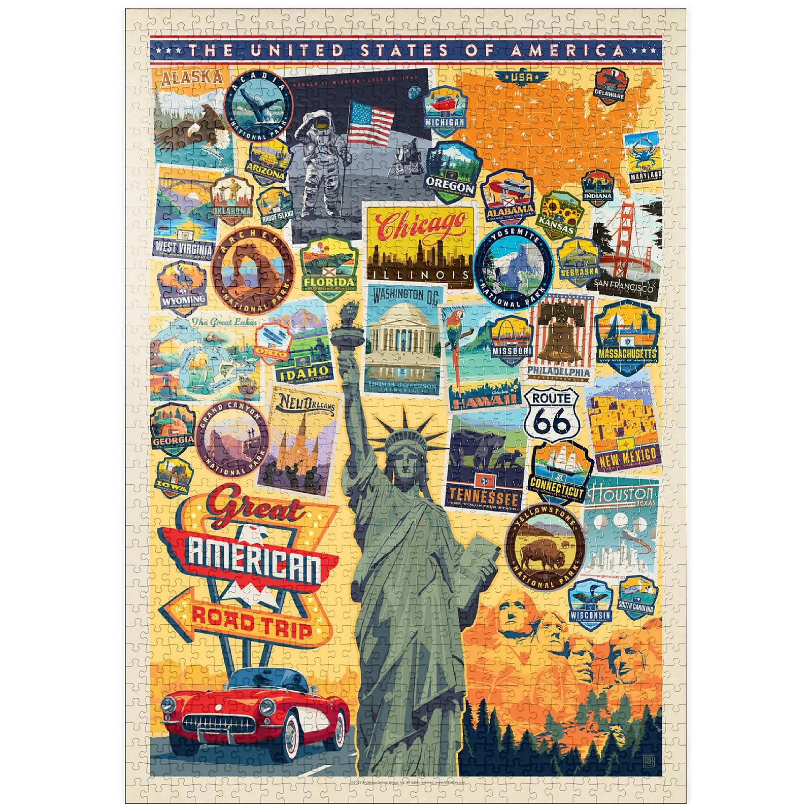 Пазл MyPuzzle Special Collection American Travel: USA Collage 1000 деталей, фото №1